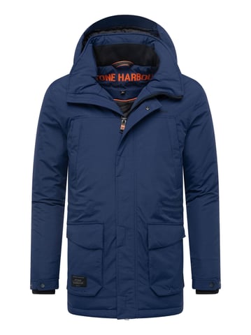 Parka de hombre Stone Harbour Wadiim con capucha y cremallera doble