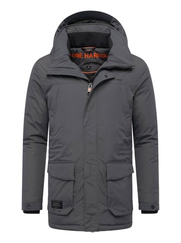 Parka de hombre Stone Harbour Wadiim con capucha y cremallera doble