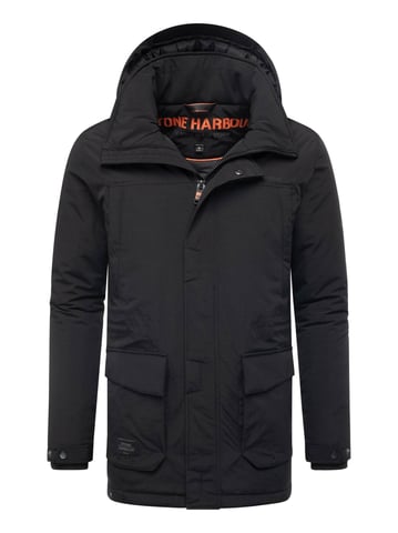 Parka de hombre Stone Harbour Wadiim con capucha y cremallera doble