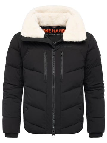 Chaqueta acolchada de invierno para hombre Stone Harbour Ansello con cuello de peluche y forro polar