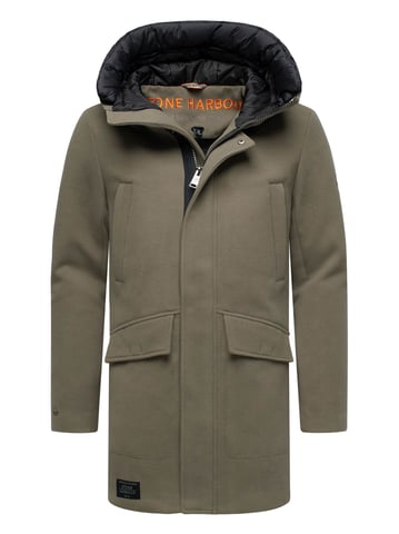 Abrigo de invierno para hombre Stone Harbour Fenroos con acabado tipo lana y capucha desmontable