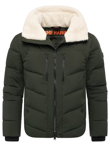 Chaqueta acolchada de invierno para hombre Stone Harbour Ansello con cuello de peluche y forro polar