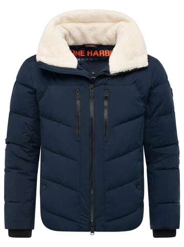Chaqueta acolchada de invierno para hombre Stone Harbour Ansello con cuello de peluche y forro polar