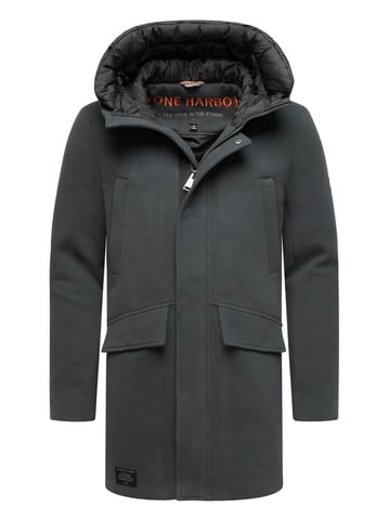 Abrigo de invierno para hombre Stone Harbour Fenroos con acabado tipo lana y capucha desmontable