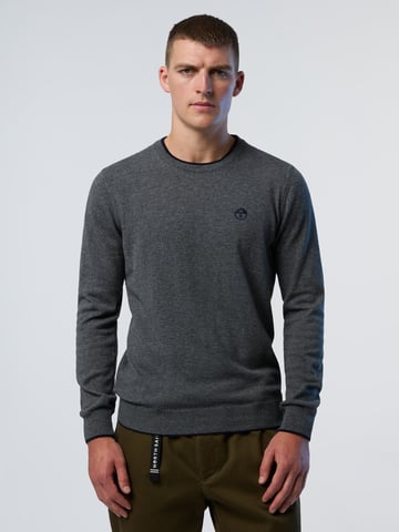 Suéter de cuello redondo North Sails con logo bordado