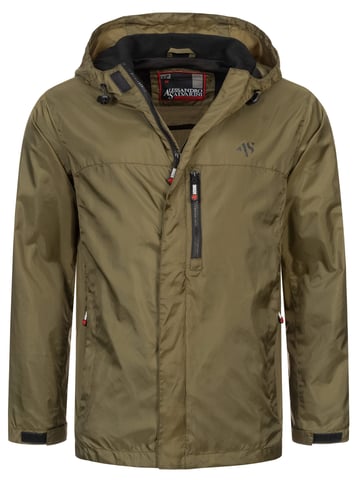 Chaqueta impermeable para hombre A. Salvarini AS-323 ligera con capucha