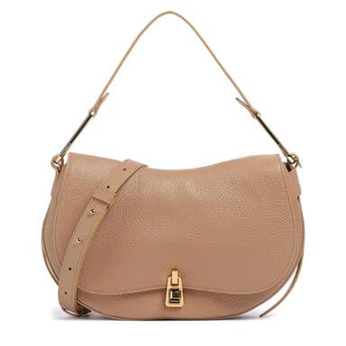 Bolso de Hombro de Cuero Megan con Solapa