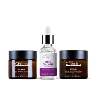 kit de cuidado nocturno iluminador antienvejecimiento skinChemists