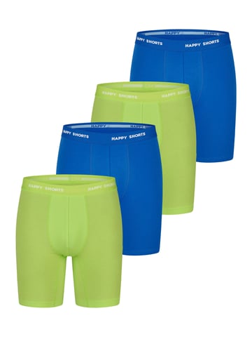 Happy Shorts Sres Bóxer retro Neón largo 4-Pack Pantalones cortos retro, bóxers vintage,
