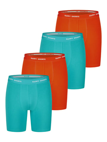 Happy Shorts Sres Bóxer retro Neón largo 4-Pack Pantalones cortos retro, bóxers vintage,