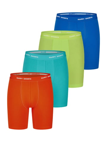 Happy Shorts Sres Bóxer retro Neón largo 4-Pack Pantalones cortos retro, bóxers vintage,