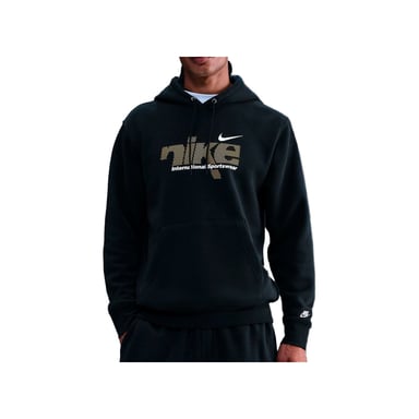 SUDADERA HOMBRE M NK CLUB BB PO HDY SWSH SPORT NEGRO