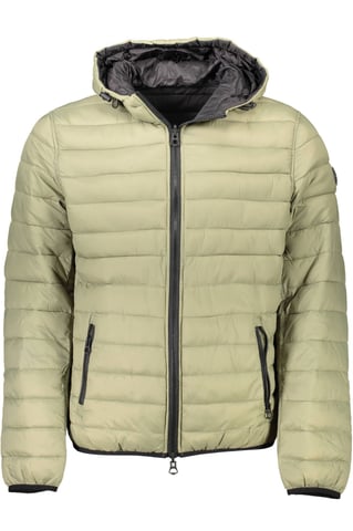 Chaqueta acolchada con capucha y compactable