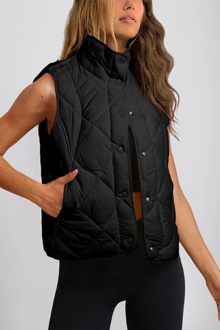 Chaqueta acolchada con diseño de diamantes
