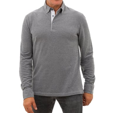 Polera de Manga Larga Melange Gris