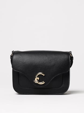 Bolso cruzado de cuero con textura de grano