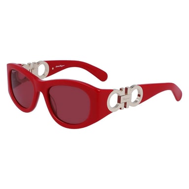 Gafas de sol de acetato rojo