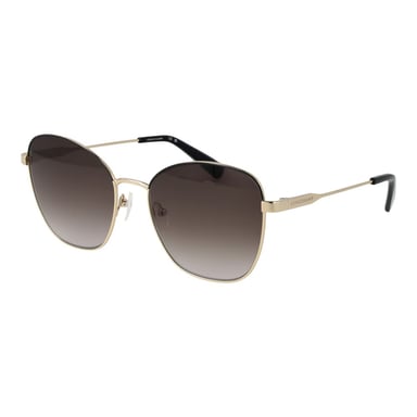 Gafas de sol de metal dorado