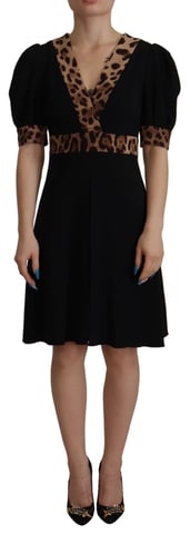 Vestido Mini de Leopardo Dolce Gabbana