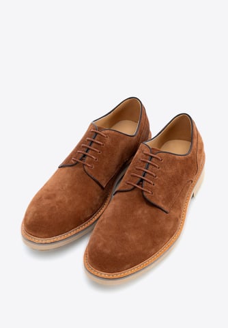 Zapatos Derby de ante marrón para hombre de Wittchen