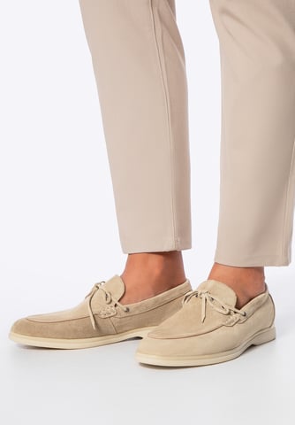 Mocasines Wittchen de piel de ante beige de hombre