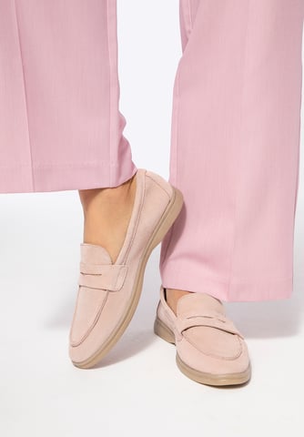 Mocasines clásicos de ante rosa para mujer de Wittchen