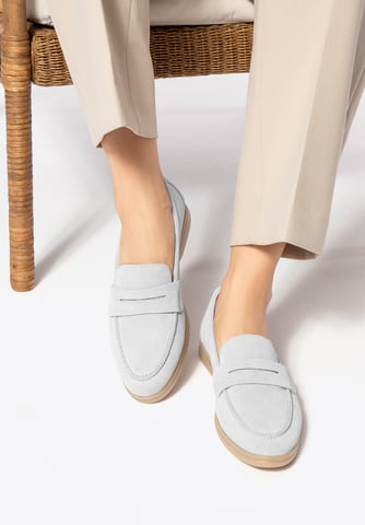 Mocasines clásicos de ante gris claro para mujer de Wittchen