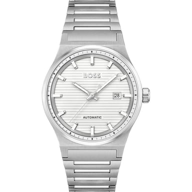 Reloj de vestir de acero inoxidable gris