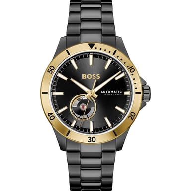 Reloj de vestir de acero inoxidable negro