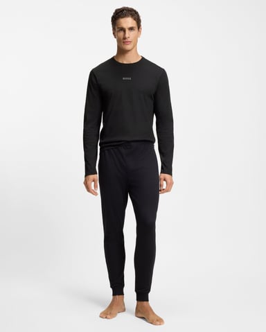 Conjunto de Pijama Largo en Negro