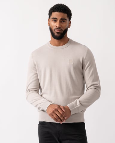 Jersey de Cuello Redondo Kanovano en Gris Claro