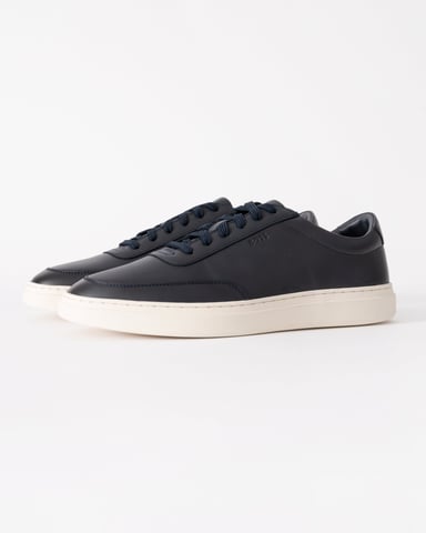 Zapatillas de Cuero Casual para Hombre en Azul Marino