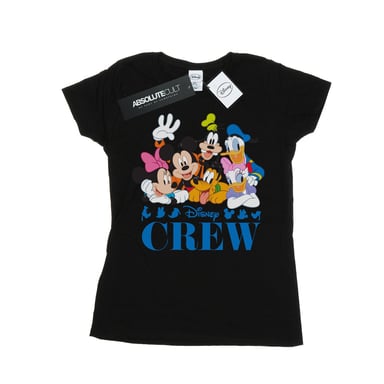 Disney Womens/Ladies Mickey Mouse Disney Friends Cotton T-Shirt (Black)