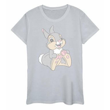 Disney Womens/Ladies Thumper T-Shirt (Sports Grey)