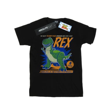 Disney Mens Toy Story 4 Rex Terrifying Dinosaur T-Shirt (Black)