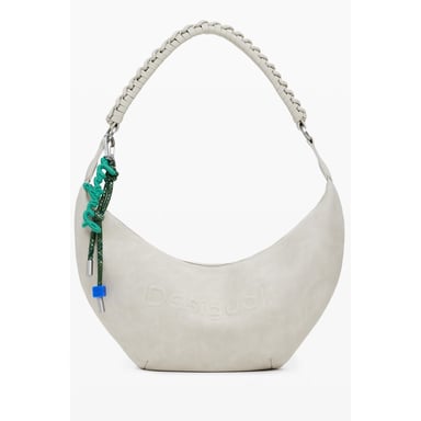 Bolso de mujer de polietileno beige Desigual