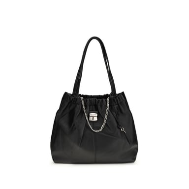 Bolso de Hombro Ovis Aries Aries de Cordero Negro