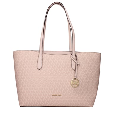 Bolso de hombro de tela rosa