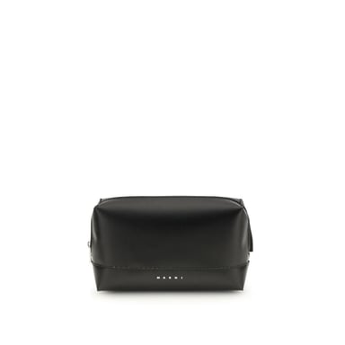 Bolso de Hombro de Cuero de Ternera Negro Bos Taurus