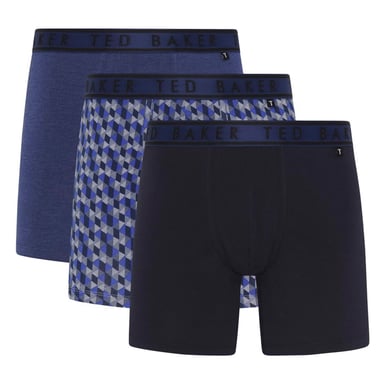 Paquete de 3 Calzoncillos Boxer para Hombre de Algodón Suave y Transpirable