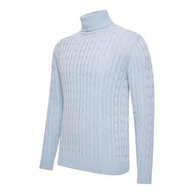 Cappuccino Italia Aosta Cable Pullover Azul