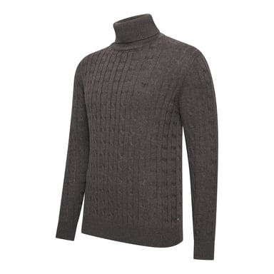 Cappuccino Italia Aosta Cable Pullover Gris