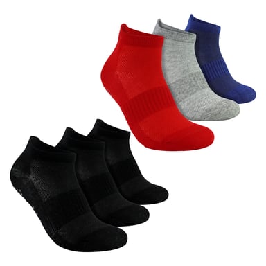 6 Pares de Calcetines Antideslizantes para Niños | Calcetines de Gimnasio, Yoga y Baile con Agarradores