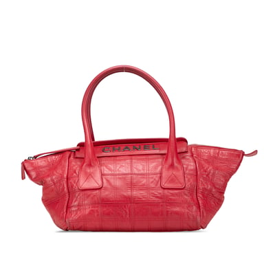 Bolso de cuero acolchado
