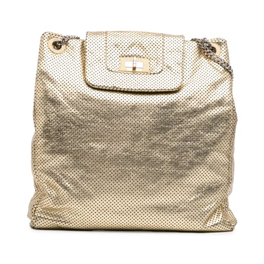 Bolso Tote de Cuero Perforado Chanel
