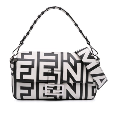 Bolso de hombro con estampado de logo Baguette