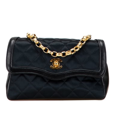 Bolso de Hombro Acolchado con Cadena