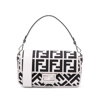 Bolsa de Hombro Baguette Ff de Lona