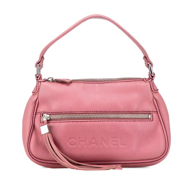 Bolso de cuero rosa