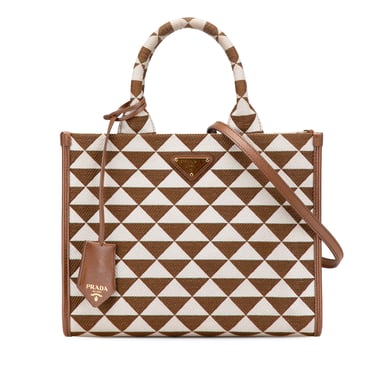 Triangle Jacquard Tote